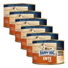 Happy Dog Pur - Ente, 6 x 200 g