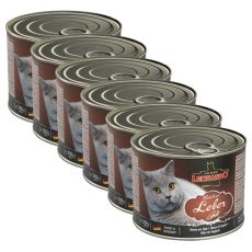 Dosenfutter für Katzen Leonardo - Leber 6 x 200g