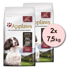 Applaws Dog Adult Small & Medium Breed Chicken & Lamb 2 x 7,5kg