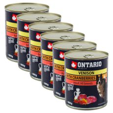 Dose OARIO für Hund mit Wildfleisch, Preiselbeeren und Öl a - 800g