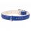 Lederhalsband Brilliance - 30 - 39cm, 20mm - blau
