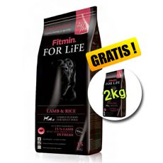 Fitmin FOR LIFE Adult Lamb & Rice 15+2 kg GRATIS 