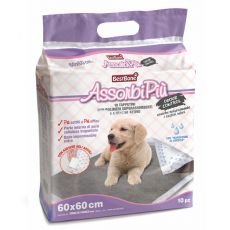 Hygienische Unterlagen mit Aktivkohle für Hunde 60 x 60 cm, 10 Stck