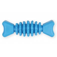 TPR Knochen mit Noppen für Hunde - blau, 12cm