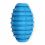 TPR Rugby Ball mit Glöckchen für Hunde - blau, 10cm