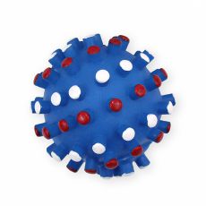 Vinylball mit Stacheln für Hunde - blau 8,5cm
