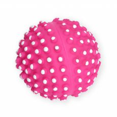 Vinylball mit Noppen für Hunde  - rosa 6,5cm