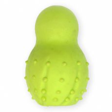 TPR Snowman Gummispielzeug für Hunde - gelb 9,5cm