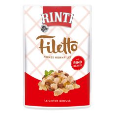 Frischbeutel RINTI Filetto Huhn + Rind, 100g