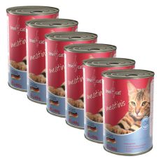 Nassfutter BEWI CAT Meatinis SALMON  6 x 400g