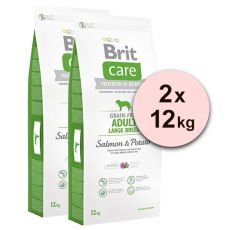 Brit Care Grain-free Adult Large Breed Salmon & Potato 2 x 12kg