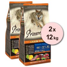 Primordial GF Adult Tuna & Lamb 2 x 12 kg