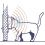 Katzenklappe Swing Microchip braun 22,5 x 16,2 x 25,2 cm
