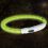 Leuchtendes LED Halsband M-L, grün 45 cm