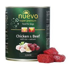 Feuchtnahrung NUEVO DOG Junior Chicken & Beef 800 g