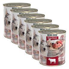 New BEWI DOG Feuchtnahrung – Rindfleisch 6 x 800g