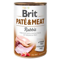 Nassfutter Brit Paté & Meat Rabbit, 400 g