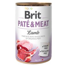 Feuchtnahrung Brit Paté & Meat Lamb, 400 g