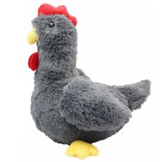 Graues Huhn aus Plüsch mit Stimme, 31 cm
