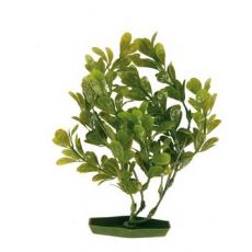 Aquariumpflanze aus Kunststoff - grüne Blätter, 17 cm