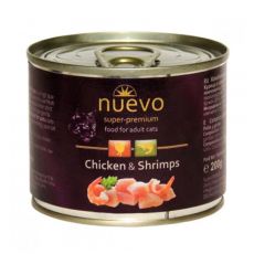 Feuchtnahrung NUEVO CAT Adult Chicken & Shrimps 200 g