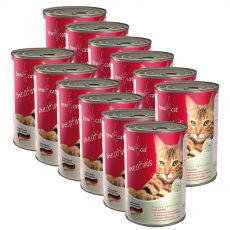 Nassfutter BEWI CAT Meatinis WILD 12 x 400 g