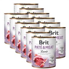 Feuchtnahrung Brit Paté & Meat Lamb 12 x 800 g