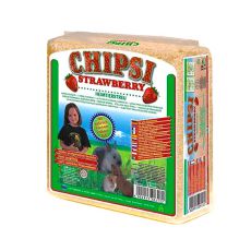 CHIPSI STRAWBERRY - Heimtierstreu mit Erdbeerenaroma 15 L