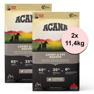 Acana Light & Fit Recipe 2 x 11,4 kg