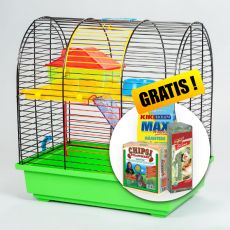 Käfig für Hamster - GRIM II mit kunststofflichem Zubehör  + GESCHENK