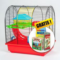 Käfig für Hamster - GRIM II mit Tunnel  + GESCHENK