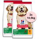 Hill's Science Plan Canine Puppy Large Breed Chicken 2 x 14,5kg
