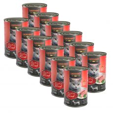 Nassfutter für Katzen Leonardo, Rind 12 x 400 g