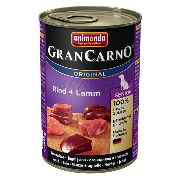 Nassfutter GranCarno Original Senior Rind + Lamm - 400g (UK Edition)